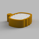 A versatile Pumpkin Vessel Mould silicone candle mould by MYKA Candles and Moulds, suitable for resin jars and concrete planter moulds.