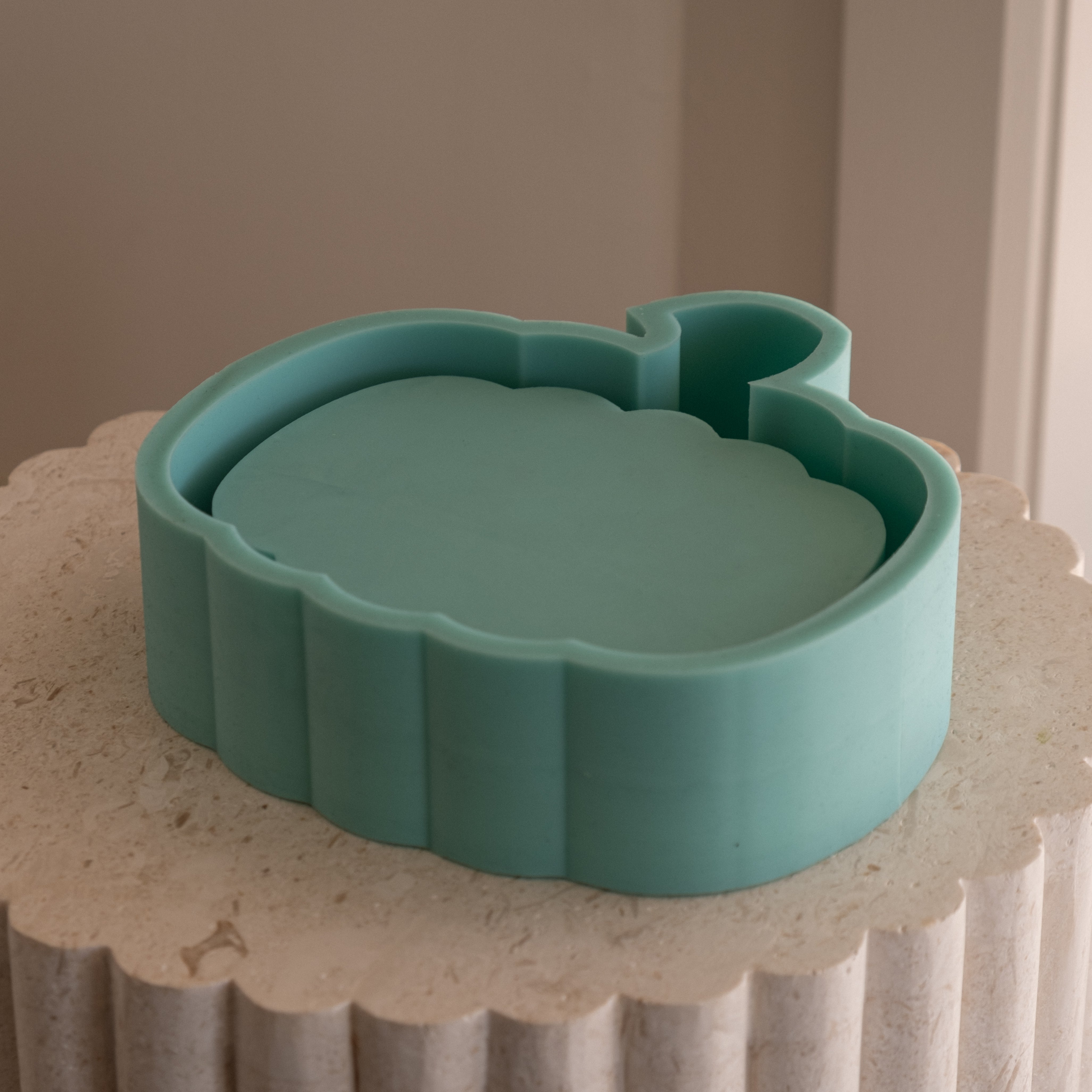 High-quality Pumpkin Vessel Mould silicone candle mould from MYKA Candles and Moulds, great for jesmonite vessels and handmade jars.