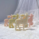 A detailed Reindeer Silicone Candle Mould silicone candle mould by MYKA Candles and Moulds, perfect for candle making, soap moulds, and resin moulds.