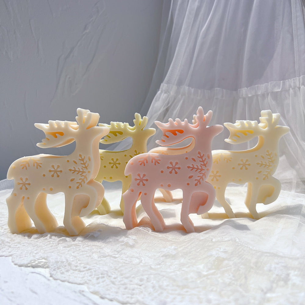 The Reindeer Silicone Candle Mould silicone candle mould by MYKA Candles and Moulds, a top choice for artistic resin moulds and baking moulds.