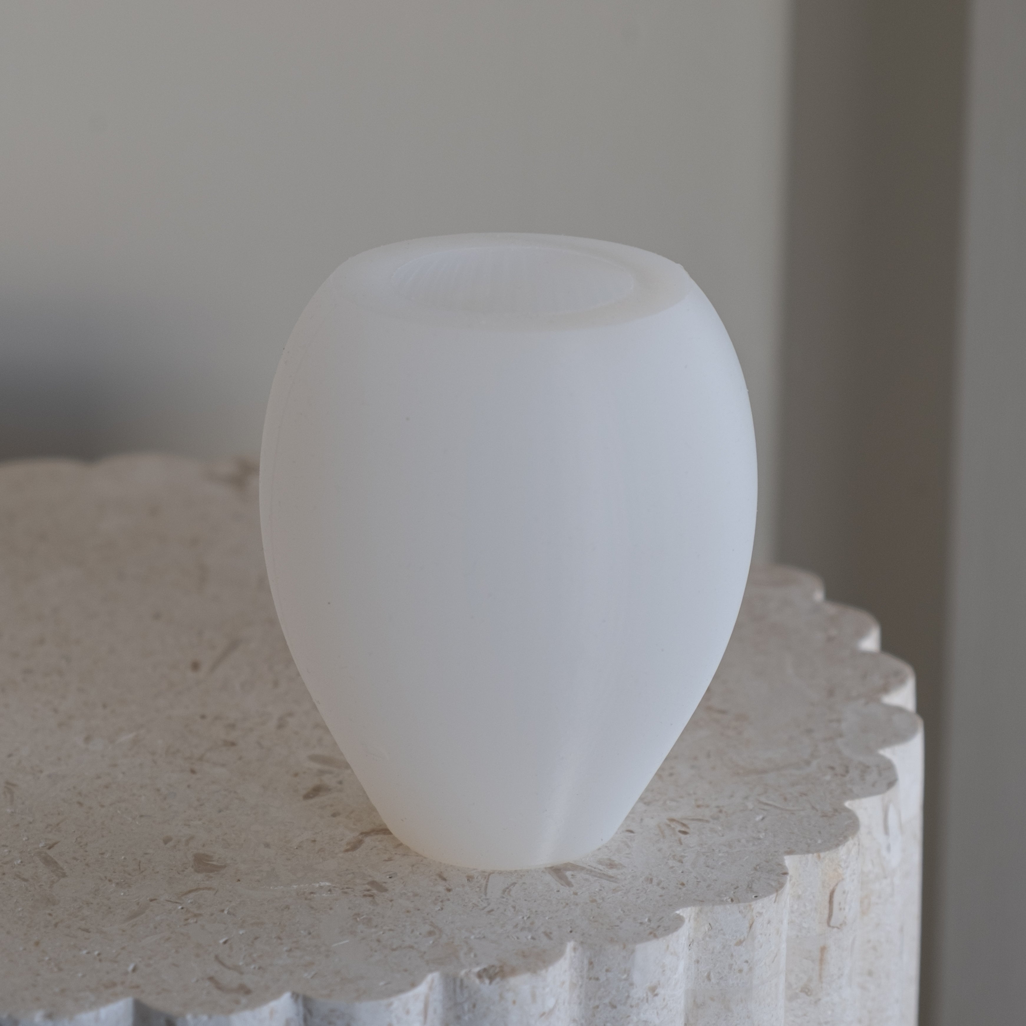 Showcasing the Ribbed Easter Egg Silicone Candle Mould silicone candle mould by MYKA Candles and Moulds for creative baking moulds and candle making.