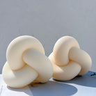 Handmade Ribbed Infinity Knot Candle Mould silicone candle mold from MYKA Candles and Moulds, perfect for resin moulds and unique baking mould shapes.