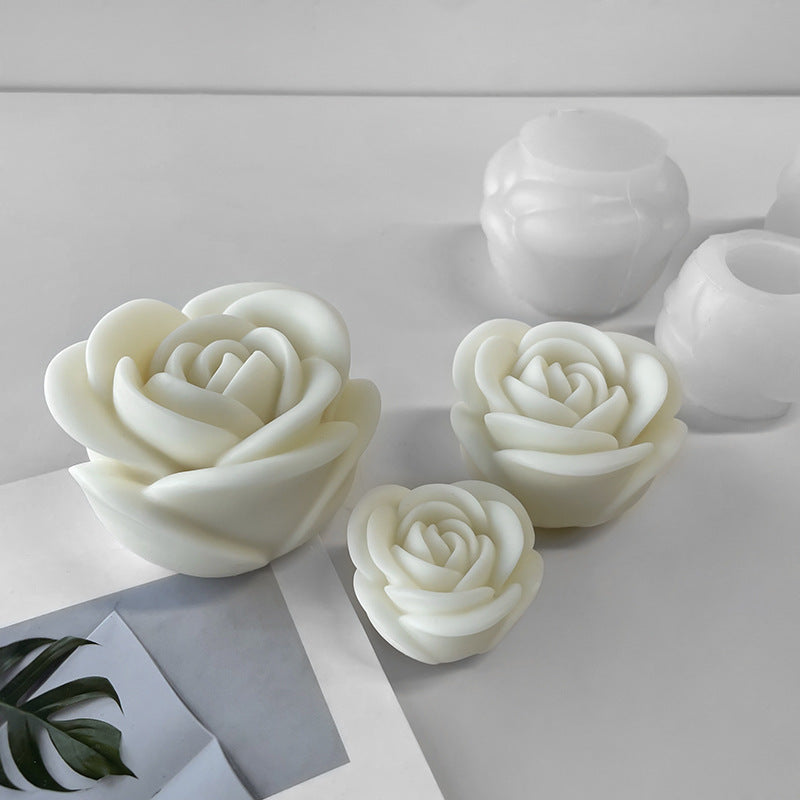 The Rosa Candle Moulds silicone candle mould by MYKA Candles and Moulds, perfect for small business candle, soap, and cake mould production.