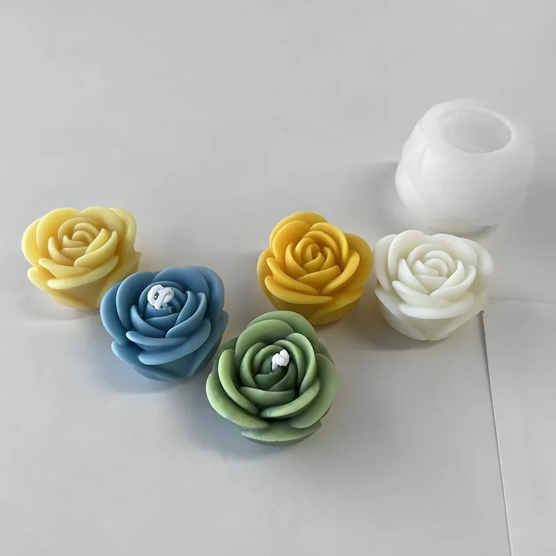 The Rosa Candle Moulds silicone candle mold by MYKA Candles and Moulds, featuring high detail for candle, soap, and baking moulds.