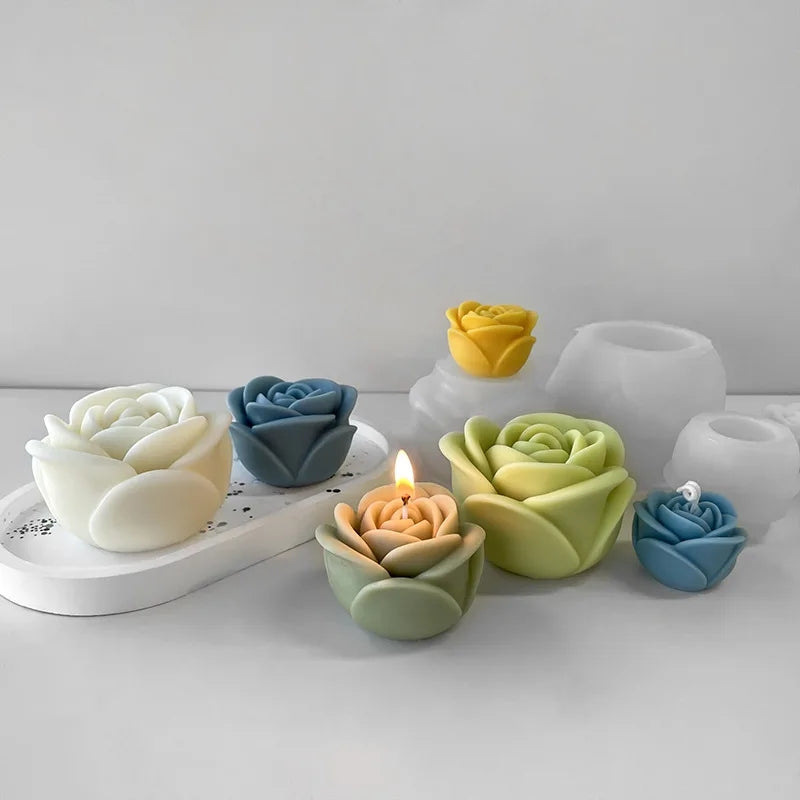 The Rosa Candle Moulds silicone candle mould by MYKA Candles and Moulds, optimized for professional candle, soap, and cake moulds.