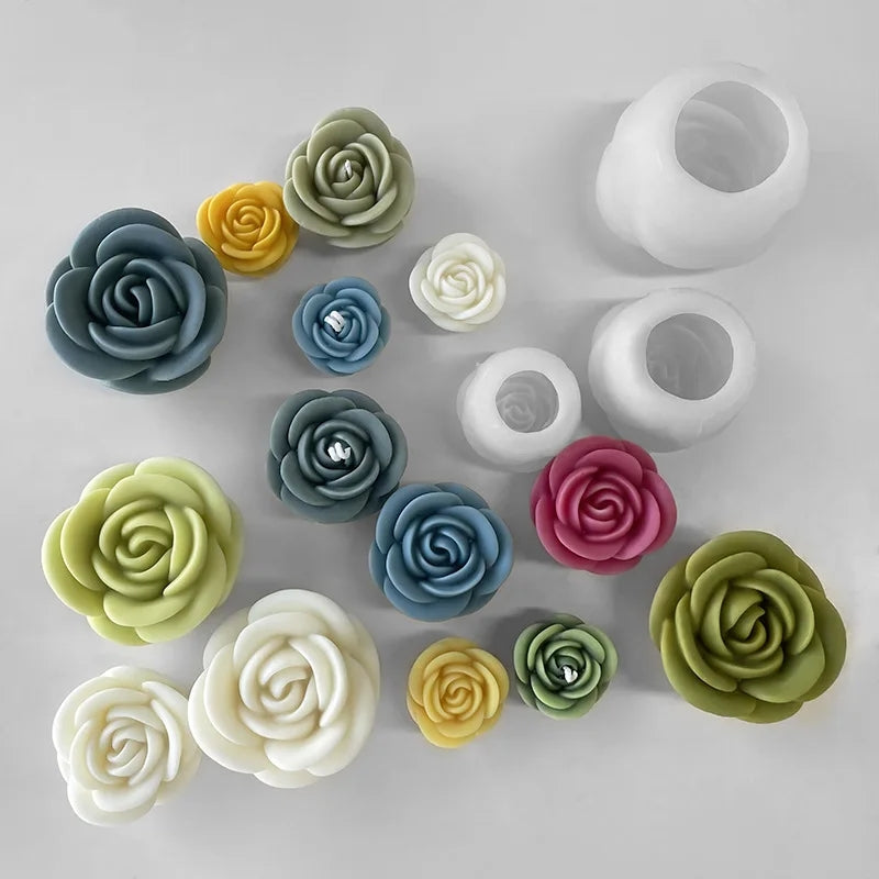 The Rosa Candle Moulds silicone candle mould by MYKA Candles and Moulds, perfect for small business candle, soap, and cake mould production.