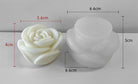View of the Rosa Candle Moulds silicone candle mould from MYKA Candles and Moulds, ideal for DIY soap moulds and cake mould projects.
