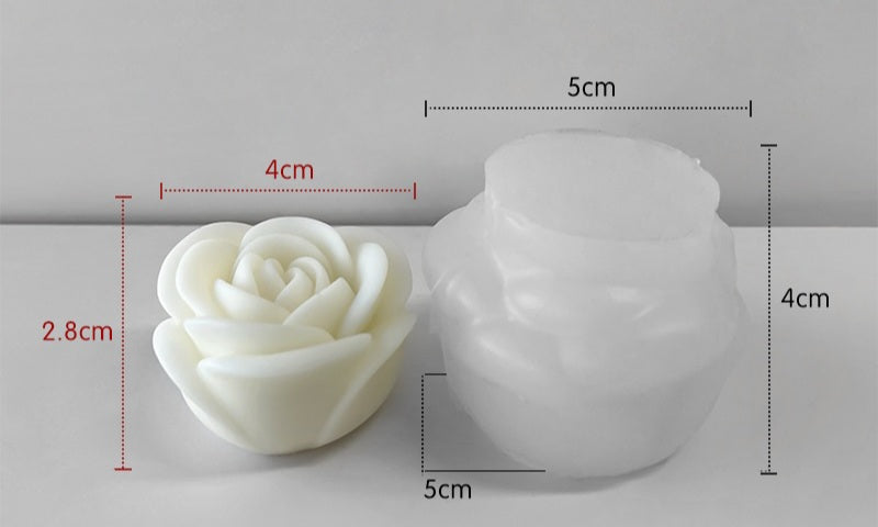 The Rosa Candle Moulds silicone candle mold by MYKA Candles and Moulds, featuring high detail for candle, soap, and baking moulds.