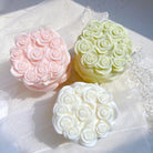 A detailed Rose Box Candle Mould silicone candle mould by MYKA Candles and Moulds, perfect for candle making, soap moulds, and resin moulds.