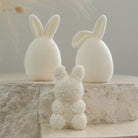 Durable Rose Bunny Candle Mould silicone candle mould by MYKA Candles and Moulds, ideal for resin moulds, soap moulds, and cake mould creations.