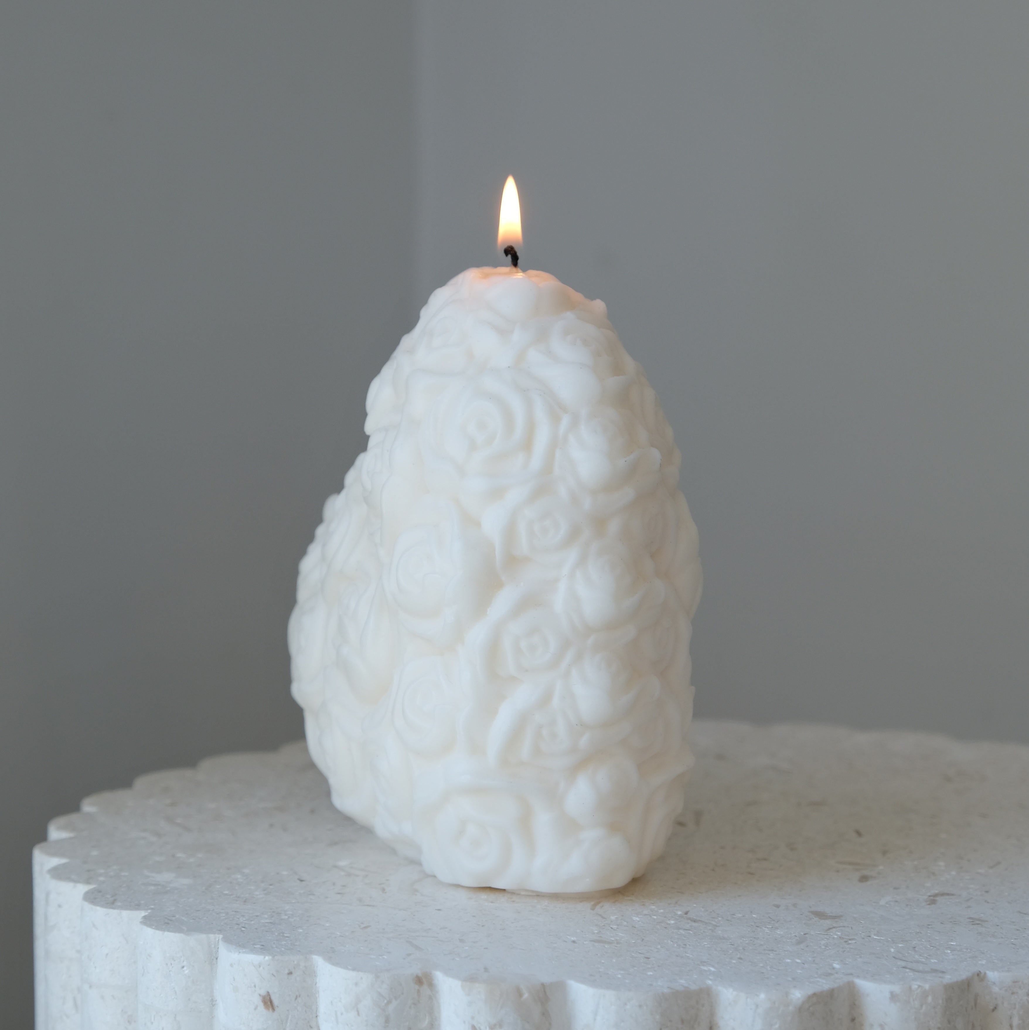 The Rose Heart Candle Mould silicone candle mold by MYKA Candles and Moulds, featuring high detail for candle, soap, and baking moulds.