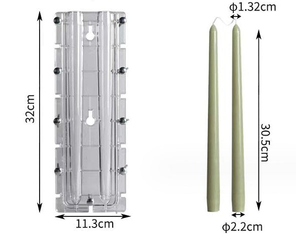 A versatile Rounded Taper Duo Candle Mould silicone candle mould by MYKA Candles and Moulds, suitable for resin moulds and decorative cake mould shapes.