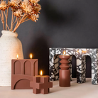 Showcasing the Ruins Candle Mould silicone candle mould by MYKA Candles and Moulds for creative baking moulds and candle making.