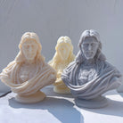 View of the Sacred Heart of Jesus Silicone Candle Mould silicone candle mould from MYKA Candles and Moulds, ideal for DIY soap moulds and cake mould projects.