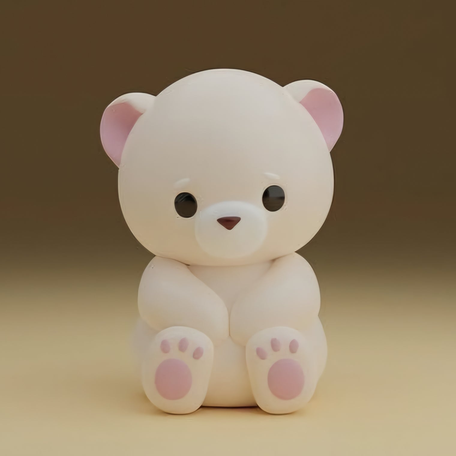 Close-up of the Sad Bear Silicone Candle Mould silicone candle mould by MYKA Candles and Moulds for soy wax, soap moulds, and baking mould hobbyists.