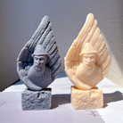 The Saint Charbel in Angel Wing Candle Mould silicone candle mould by MYKA Candles and Moulds, a top choice for artistic resin moulds and baking moulds.
