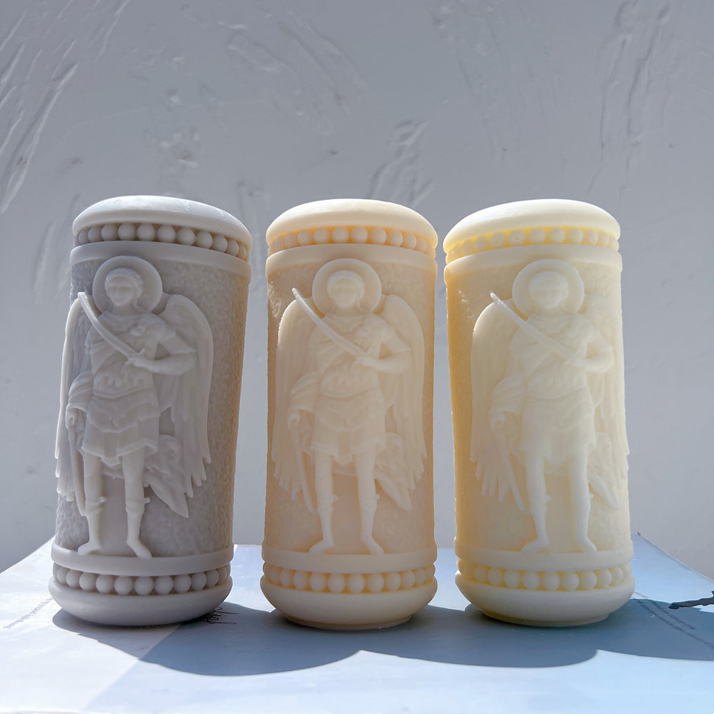 High-quality Saint Pillar Candle Moulds silicone candle mould from MYKA Candles and Moulds, great for resin moulds and professional baking mould needs.