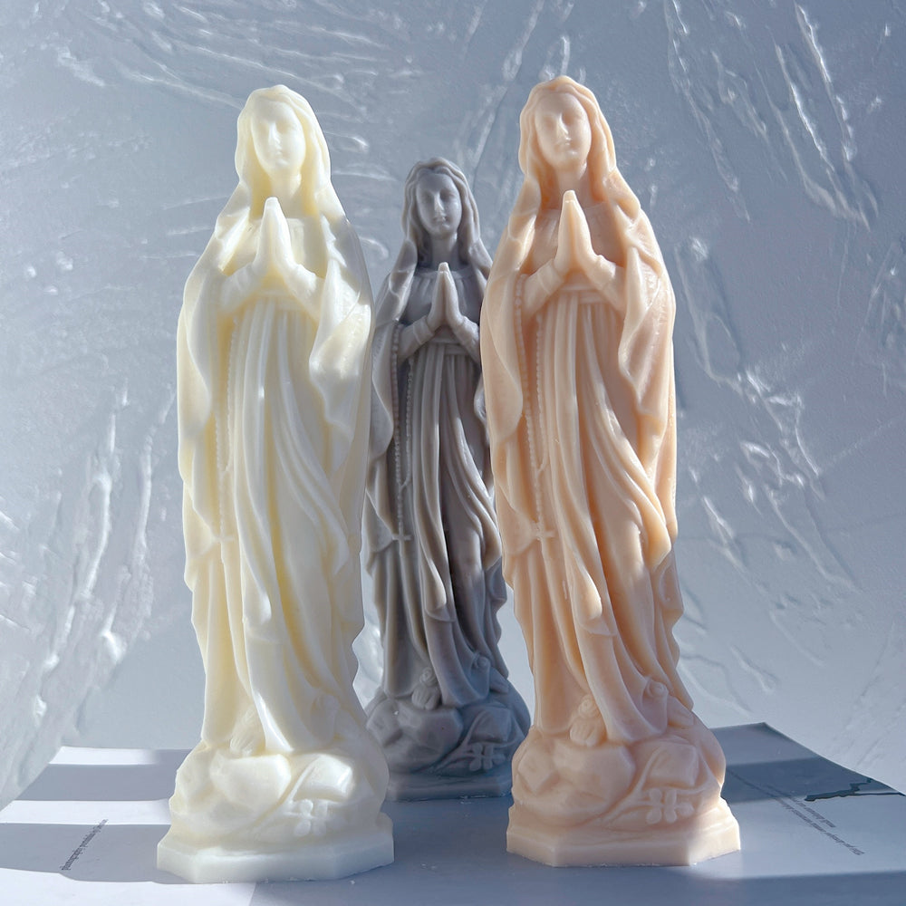 A premium Saint Teresa of Avila Candle Mould silicone candle mold by MYKA Candles and Moulds, a versatile tool for soap, resin, and cake mould crafting.