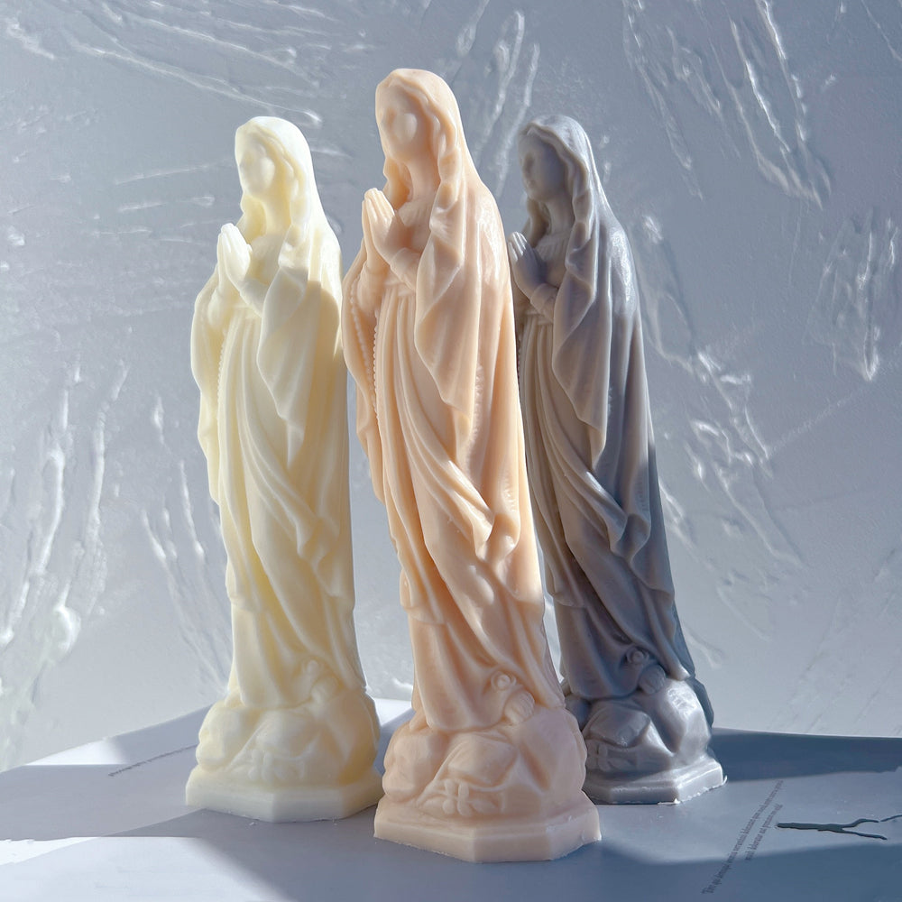 A detailed Saint Teresa of Avila Candle Mould silicone candle mould by MYKA Candles and Moulds, perfect for candle making, soap moulds, and resin moulds.