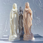 An aesthetic Saint Teresa of Avila Candle Mould silicone candle mould from MYKA Candles and Moulds, perfect for soap, resin, and cake mould art.
