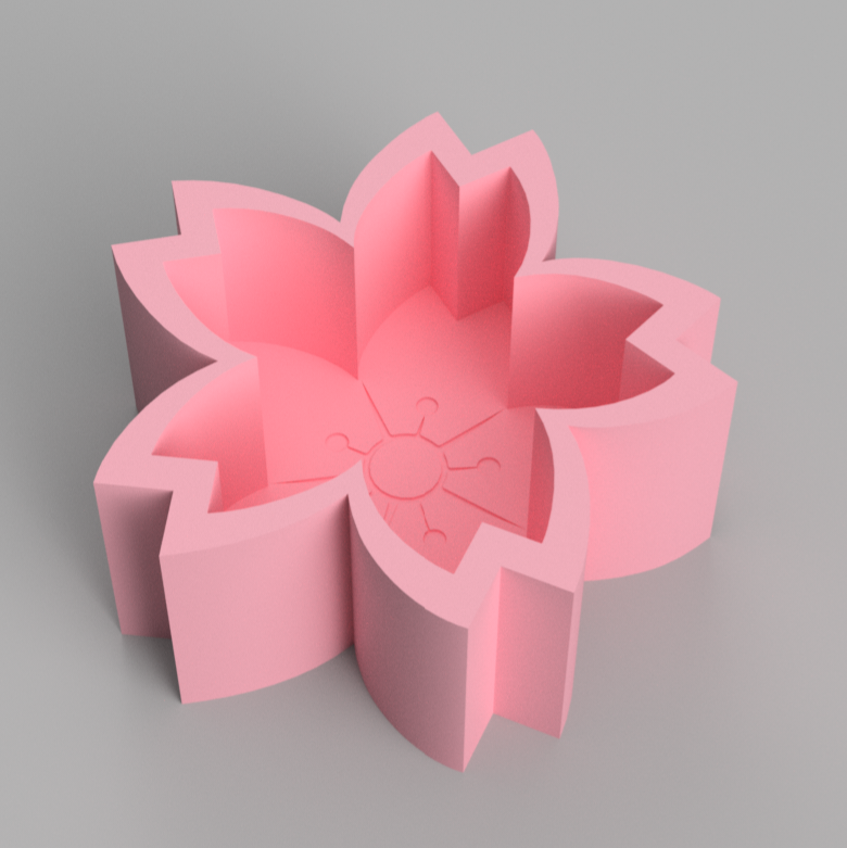 A high-performance Sakura Vessel Mould silicone candle mold from MYKA Candles and Moulds for resin art and vessel making.