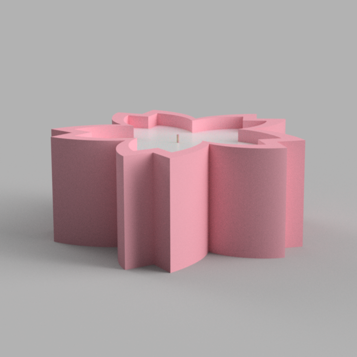 An intricate Sakura Vessel Mould silicone candle mold by MYKA Candles and Moulds, designed for aesthetic home decor and vessel moulds.