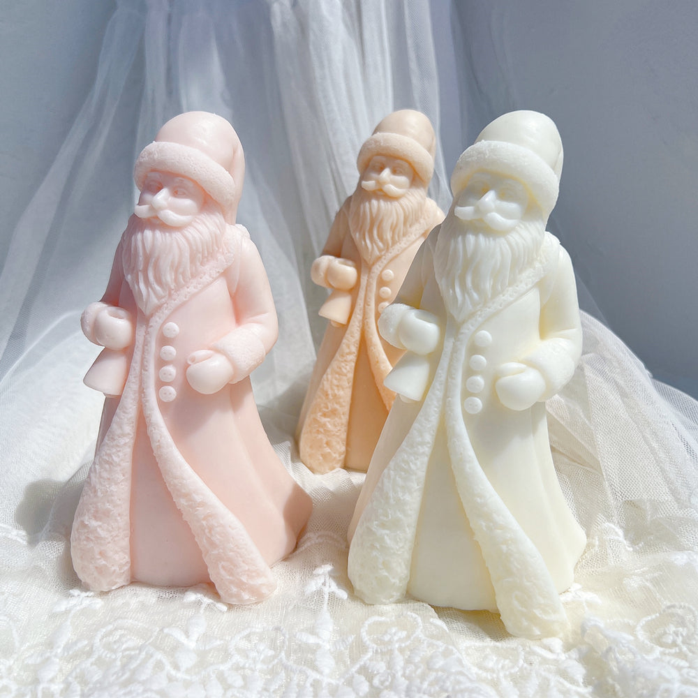 The Santa Claus Silicone Candle Mould silicone candle mould by MYKA Candles and Moulds, a must-have for resin moulds and DIY baking mould enthusiasts.