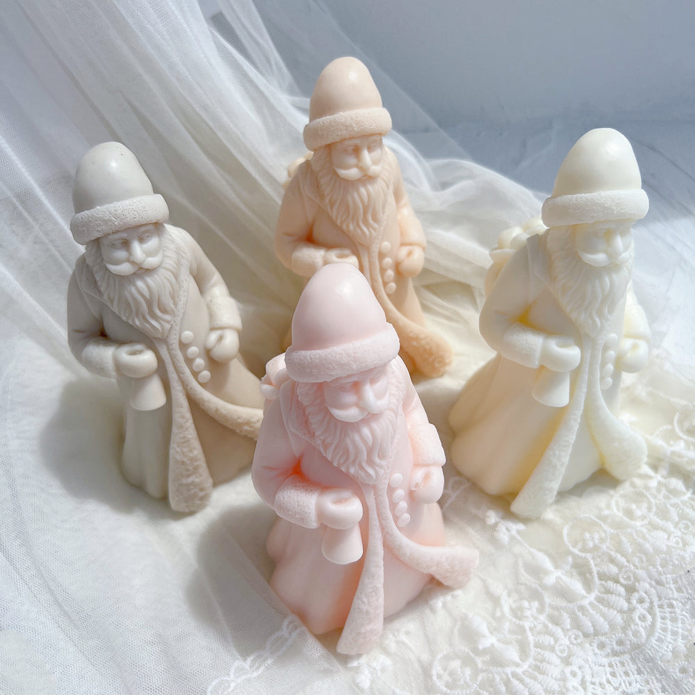 The Santa Claus Silicone Candle Mould silicone candle mould by MYKA Candles and Moulds, optimized for professional candle, soap, and cake moulds.