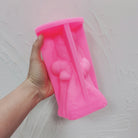 A heat-resistant Santa Claus Silicone Candle Mould silicone candle mould by MYKA Candles and Moulds, ideal for soap, resin, and baking mould applications.
