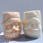 Durable Santa Pillar Candle Mould silicone candle mould by MYKA Candles and Moulds, ideal for resin moulds, soap moulds, and cake mould creations.
