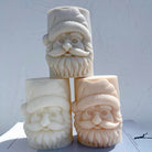 Precision-designed Santa Pillar Candle Mould silicone candle mold by MYKA Candles and Moulds for resin moulds and gourmet cake mould designs.