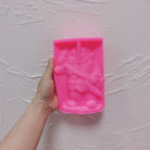 Professional Santa and Rudolf Candle Mould silicone candle mould by MYKA Candles and Moulds, also used for resin moulds and baking mould designs.