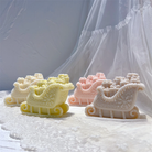 The Santa's Sleigh Silicone Candle Mould silicone candle mould by MYKA Candles and Moulds, optimized for professional candle, soap, and cake moulds.