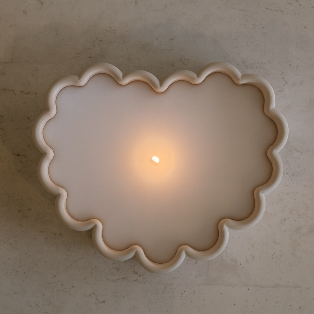 A versatile Scalloped Heart Vessel Mould silicone candle mould by MYKA Candles and Moulds, suitable for resin jars and concrete planter moulds.