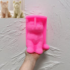 A Shiba Inu Puppy Candle Mould silicone candle mold by MYKA Candles and Moulds, designed for easy release in soap, resin, and cake mould casting.