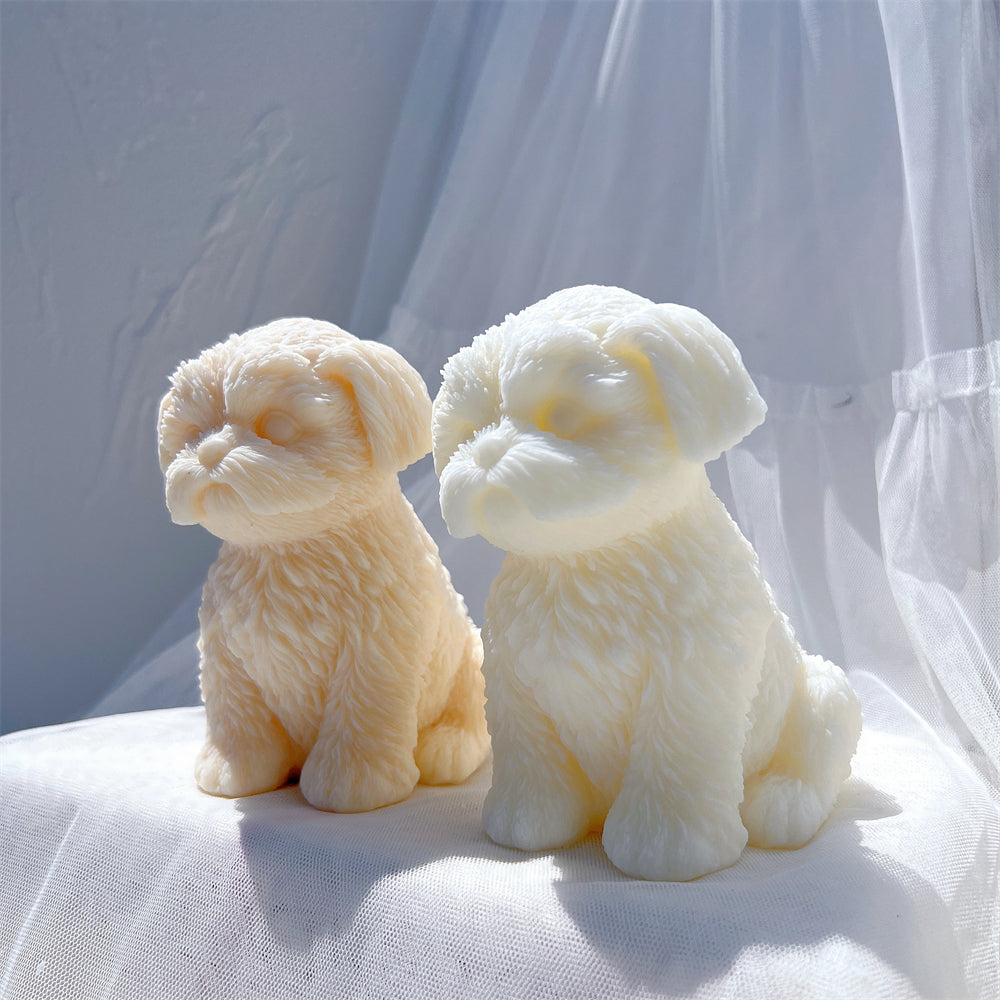 The Shih Tzu Puppy Candle Mould silicone candle mould by MYKA Candles and Moulds, optimized for professional candle, soap, and cake moulds.