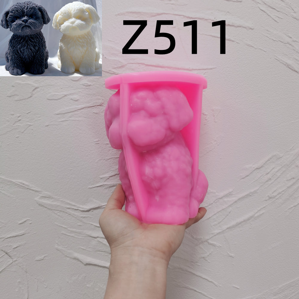 The Shih Tzu Puppy Candle Mould silicone candle mould by MYKA Candles and Moulds, optimized for professional candle, soap, and cake moulds.