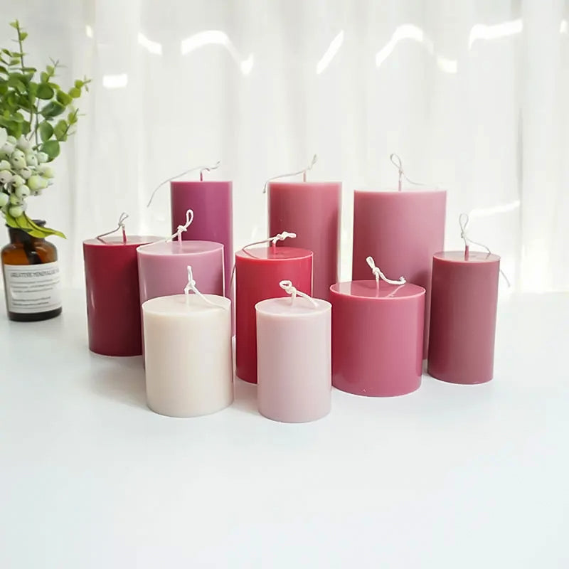 Showcasing the Simple Pillar Candle Moulds silicone candle mould by MYKA Candles and Moulds for creative baking moulds and candle making.
