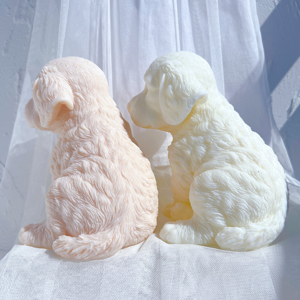 A high-performance Springer Spaniel Puppy Candle Mould silicone candle mold from MYKA Candles and Moulds for resin art and professional baking mould use.