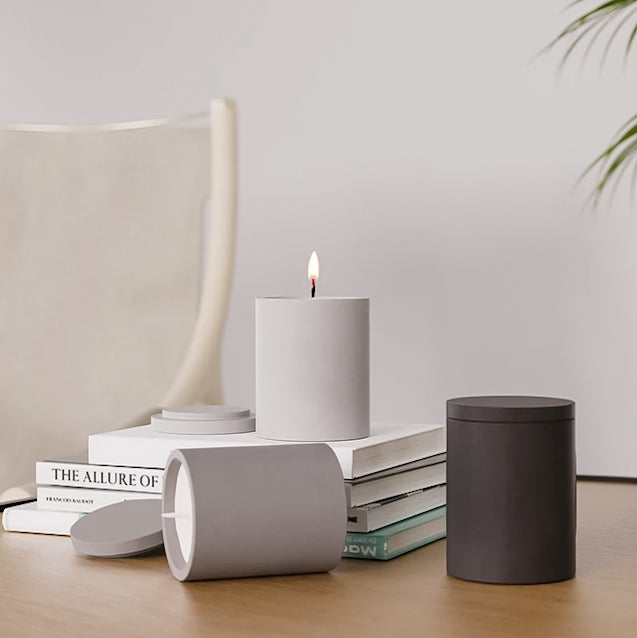 A versatile Straight Candle Jar Mould silicone candle mould by MYKA Candles and Moulds, suitable for resin jars and concrete planter moulds.