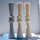The Striped Vase Moulds silicone candle mould by MYKA Candles and Moulds, optimized for professional vessel casting and soap moulds.