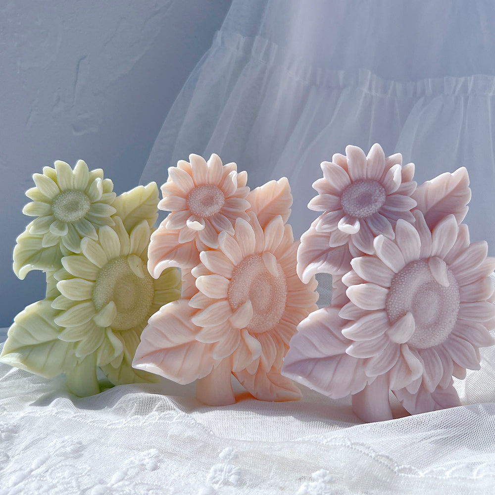 Durable Sunflower Candle Mould silicone candle mould by MYKA Candles and Moulds, ideal for resin moulds, soap moulds, and cake mould creations.