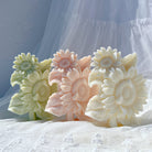 A Sunflower Candle Mould silicone candle mold by MYKA Candles and Moulds, designed for easy release in soap, resin, and cake mould casting.