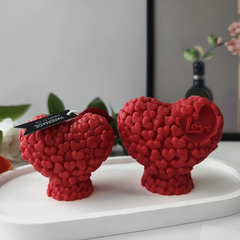 Showcasing the Sweet Heart Silicone Candle Moulds silicone candle mould by MYKA Candles and Moulds for creative baking moulds and candle making.