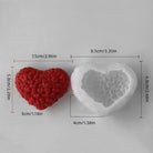 A Sweet Heart Silicone Candle Moulds silicone candle mold by MYKA Candles and Moulds, designed for easy release in soap, resin, and cake mould casting.