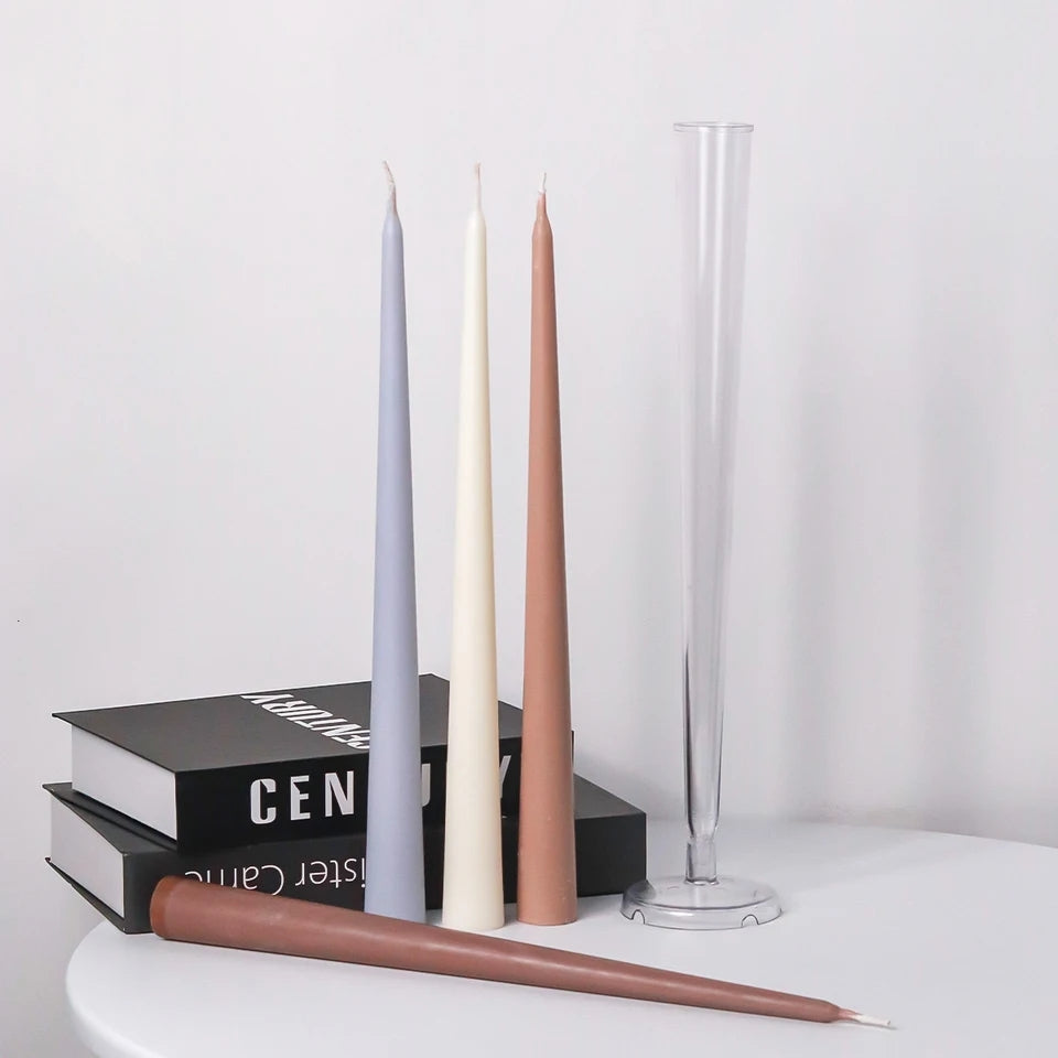 A versatile Tapered Pillar Candle Mould silicone candle mould by MYKA Candles and Moulds, suitable for resin moulds and decorative cake mould shapes.