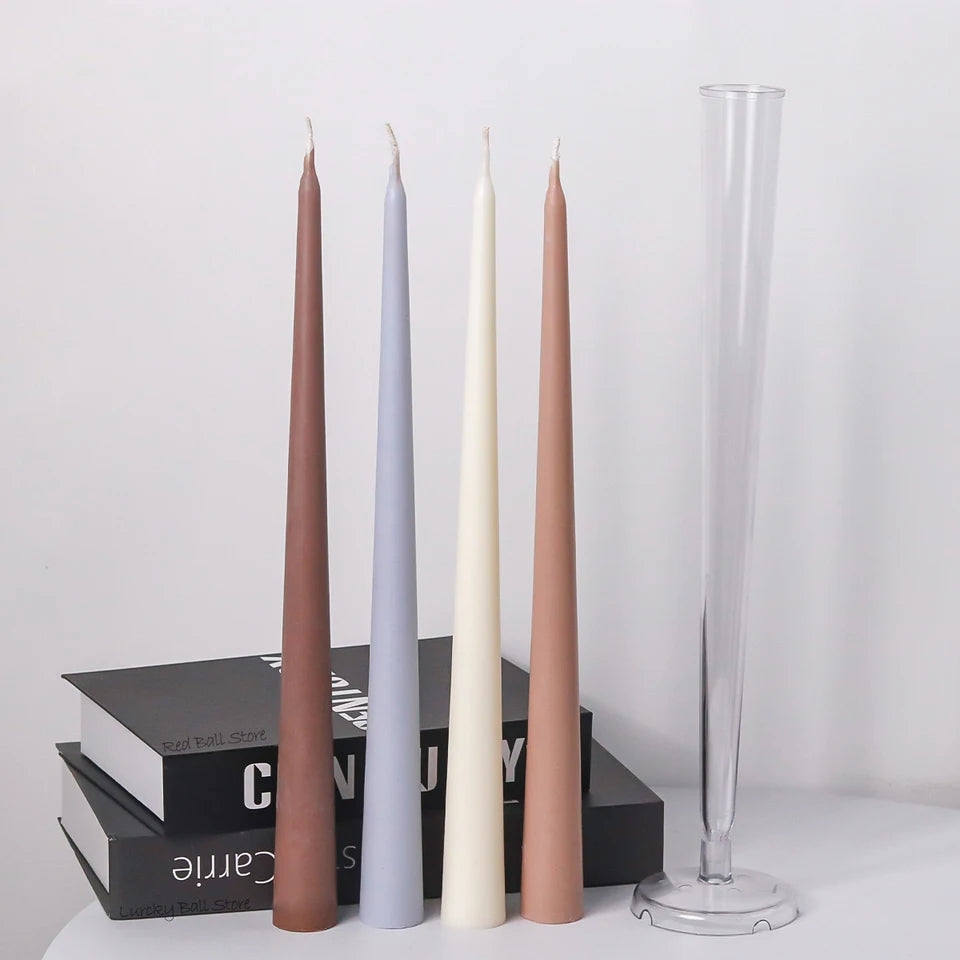 Precision-designed Tapered Pillar Candle Mould silicone candle mold by MYKA Candles and Moulds for resin moulds and gourmet cake mould designs.