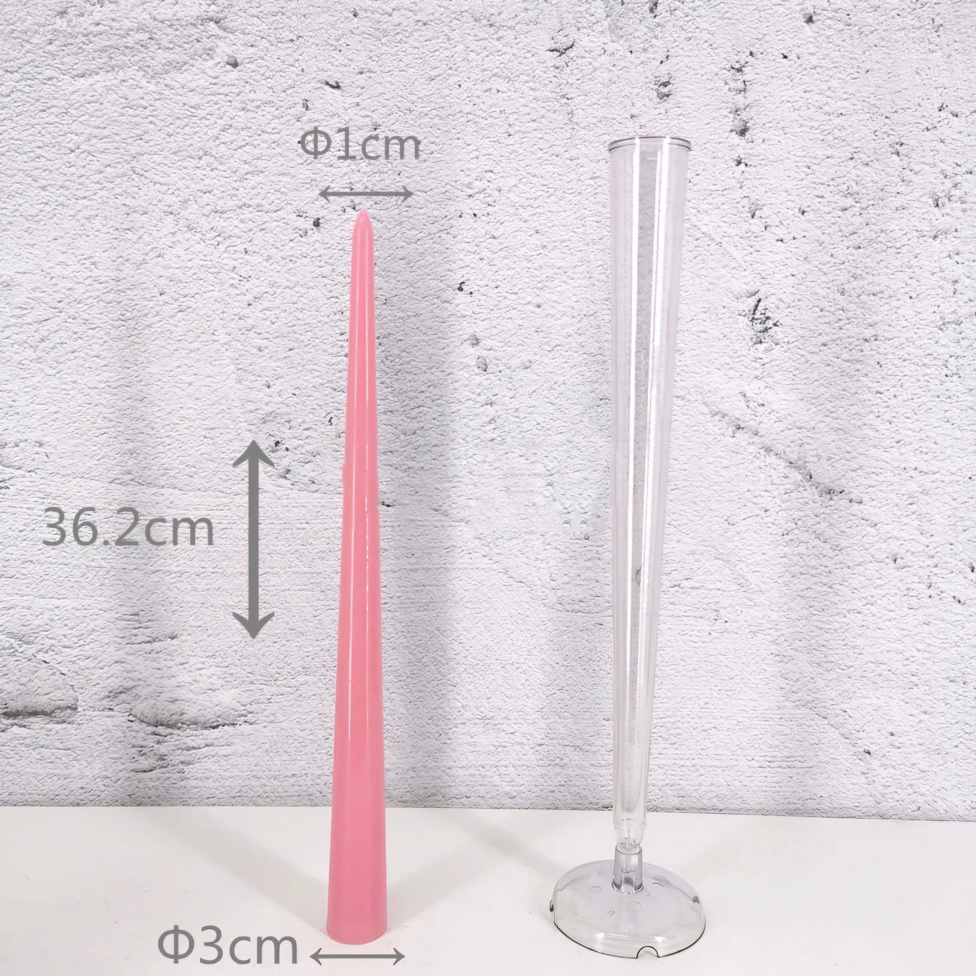 The Tapered Pillar Candle Mould silicone candle mould by MYKA Candles and Moulds, perfect for small business candle, soap, and cake mould production.