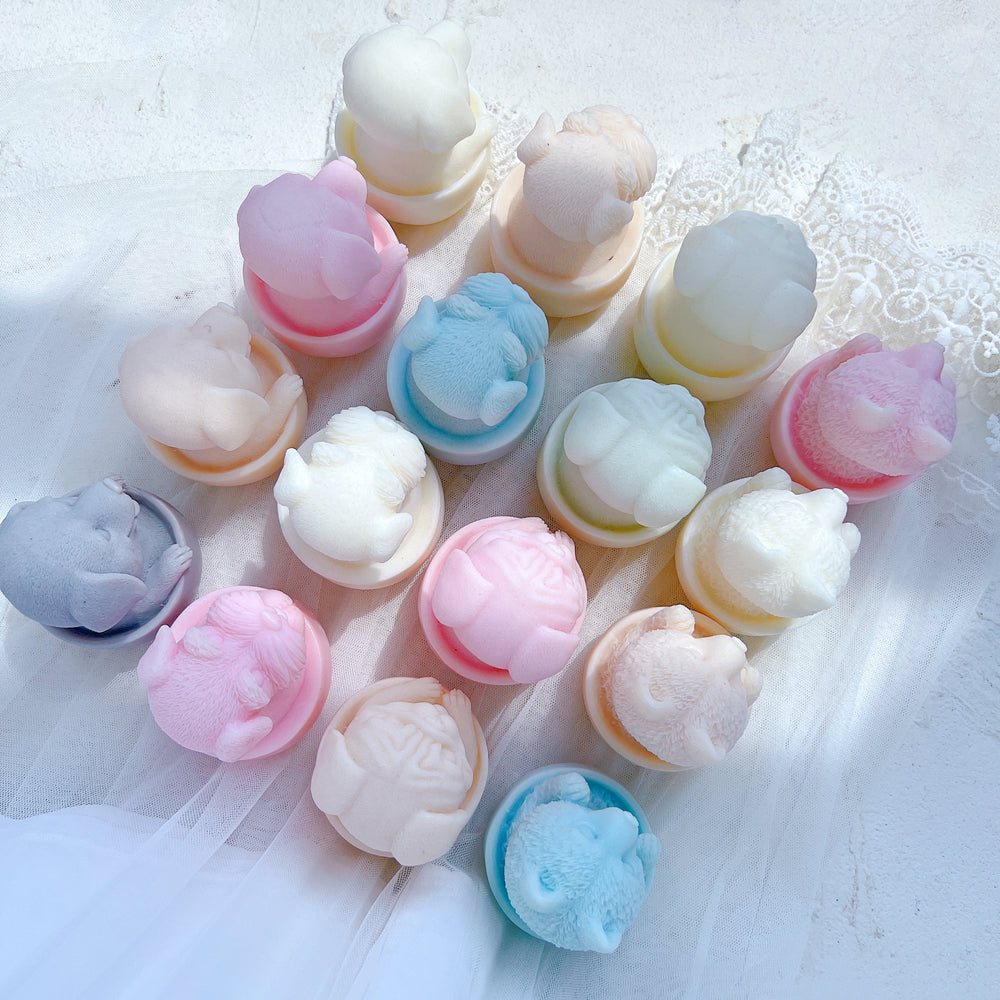 The Teacup Puppy Candle Moulds silicone candle mould from MYKA Candles and Moulds, a professional supply for candle, soap, and baking moulds.