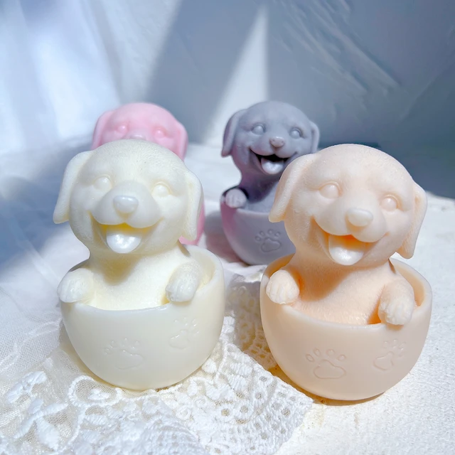 A versatile Teacup Puppy Candle Moulds silicone candle mould by MYKA Candles and Moulds, suitable for resin moulds and decorative cake mould shapes.